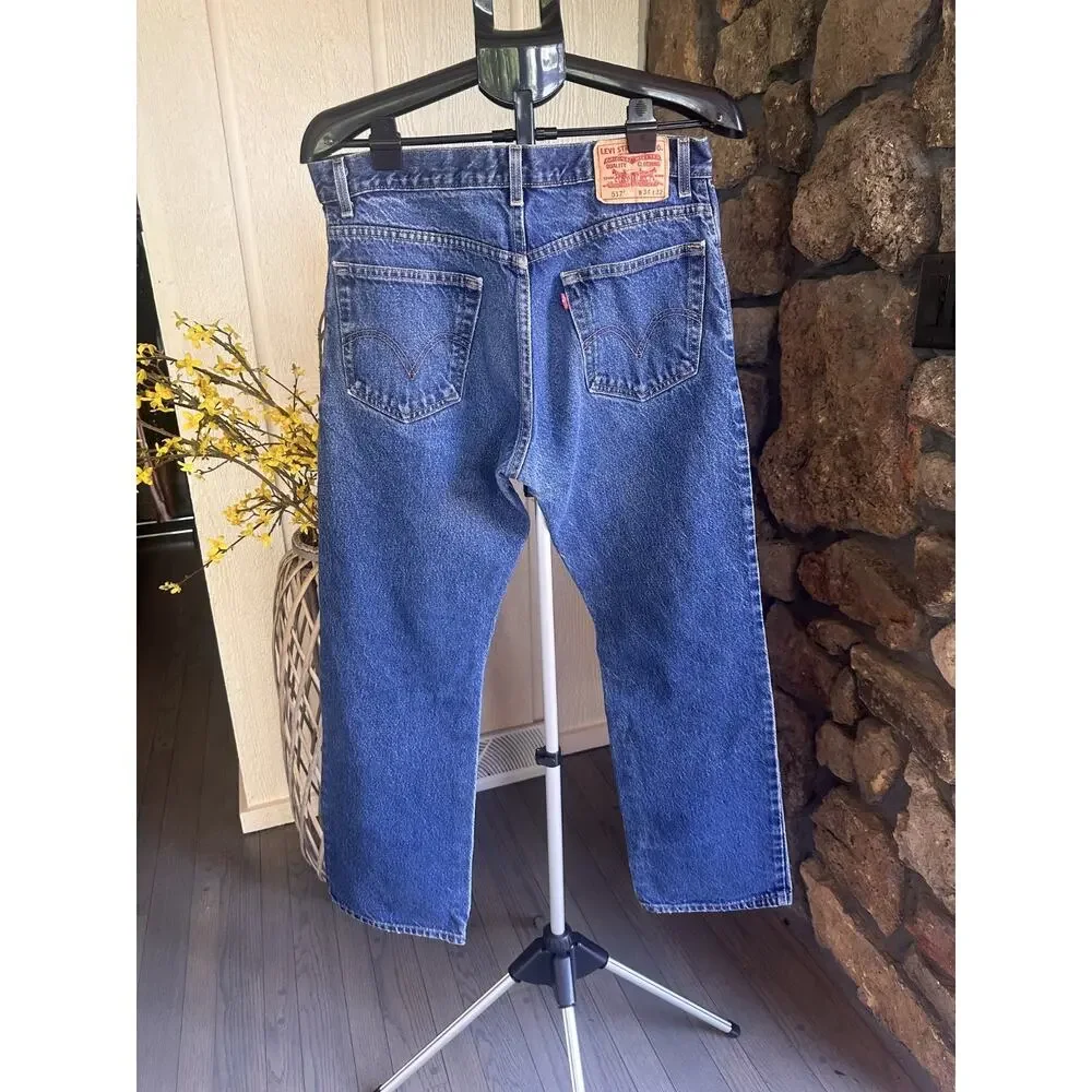 Levi’s 517 Bootcut Jeans 34x32 Men’s Blue Medium Wash Denim Mid Rise Regular Fit